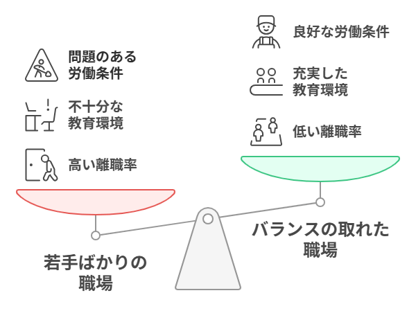 理学療法士のブラック職場は年齢層が低い
